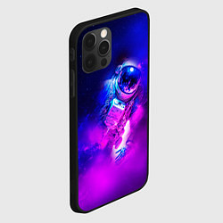 Чехол для iPhone 12 Pro Max Космонавт среди облаков, цвет: 3D-черный — фото 2