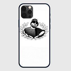 Чехол для iPhone 12 Pro Max Паша техник арт чб, цвет: 3D-черный