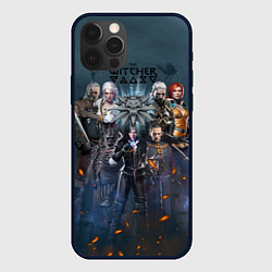 Чехол для iPhone 12 Pro Max Ведьмак герои, цвет: 3D-черный
