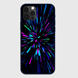 Чехол для iPhone 12 Pro Max Neon rods, цвет: 3D-черный