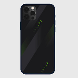 Чехол для iPhone 12 Pro Max Color black green, цвет: 3D-черный