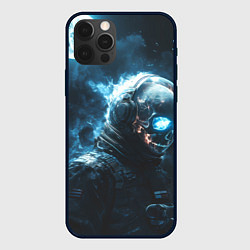 Чехол iPhone 12 Pro Max Скелет космонавта и полнолуние