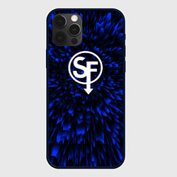Чехол для iPhone 12 Pro Max Sally Face blue energy, цвет: 3D-черный
