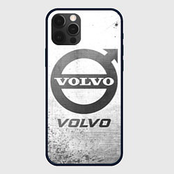 Чехол для iPhone 12 Pro Max Volvo - white gradient, цвет: 3D-черный