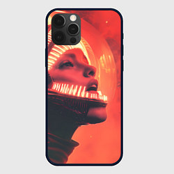 Чехол iPhone 12 Pro Max Скафандр Чужого на девушке