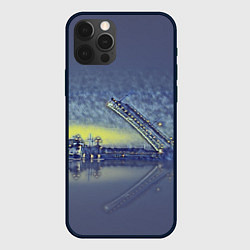 Чехол для iPhone 12 Pro Max Разводной мост, цвет: 3D-черный