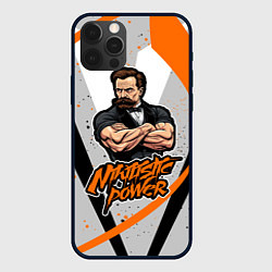 Чехол для iPhone 12 Pro Max Сила нигилизма Фридрих Ницше, цвет: 3D-черный