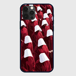 Чехол для iPhone 12 Pro Max Рассказ служанки паттерн, цвет: 3D-черный