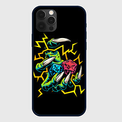 Чехол для iPhone 12 Pro Max Dragons Paw and Cubes, цвет: 3D-черный