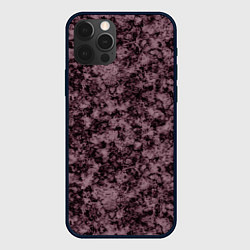 Чехол для iPhone 12 Pro Max Горький шоколад мраморный узор, цвет: 3D-черный