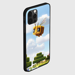 Чехол для iPhone 12 Pro Max Пчёлка - Minecraft, цвет: 3D-черный — фото 2