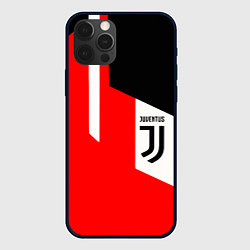 Чехол для iPhone 12 Pro Max Juventus sport geometry, цвет: 3D-черный