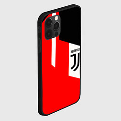 Чехол для iPhone 12 Pro Max Juventus sport geometry, цвет: 3D-черный — фото 2