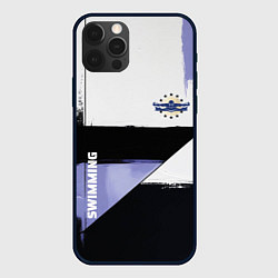 Чехол для iPhone 12 Pro Max Плавание спортивное, цвет: 3D-черный