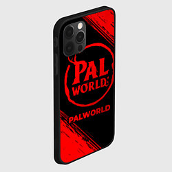 Чехол для iPhone 12 Pro Max Palworld - red gradient, цвет: 3D-черный — фото 2