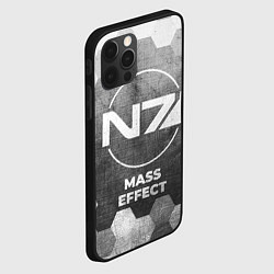 Чехол для iPhone 12 Pro Max Mass Effect - grey gradient, цвет: 3D-черный — фото 2