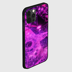 Чехол для iPhone 12 Pro Max Neon broken glass, цвет: 3D-черный — фото 2