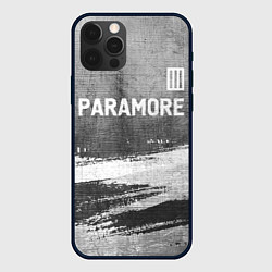 Чехол для iPhone 12 Pro Max Paramore - grey gradient посередине, цвет: 3D-черный