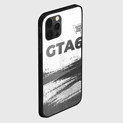 Чехол для iPhone 12 Pro Max GTA6 - white gradient посередине, цвет: 3D-черный — фото 2