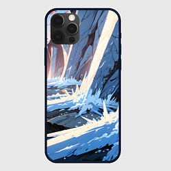Чехол для iPhone 12 Pro Max Энергия льда, цвет: 3D-черный