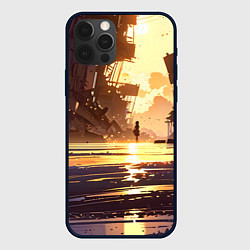 Чехол для iPhone 12 Pro Max Аниме под солнцем, цвет: 3D-черный