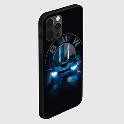 Чехол для iPhone 12 Pro Max BMW на мосту, цвет: 3D-черный — фото 2