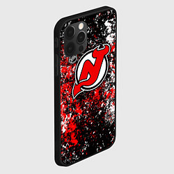 Чехол для iPhone 12 Pro Max New Jersey Devils NHL black, цвет: 3D-черный — фото 2