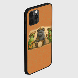 Чехол для iPhone 12 Pro Max Надежды маленький оркестрик в оранжевом, цвет: 3D-черный — фото 2