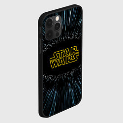 Чехол для iPhone 12 Pro Max Звёздные войны космический прыжок, цвет: 3D-черный — фото 2