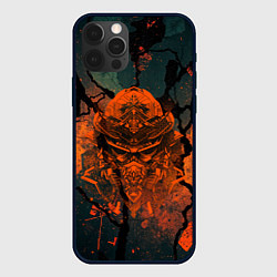 Чехол для iPhone 12 Pro Max Шлем кибернетического самурая, цвет: 3D-черный