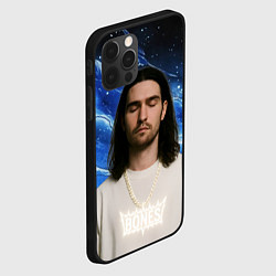Чехол для iPhone 12 Pro Max Bones глаза закрыты, цвет: 3D-черный — фото 2