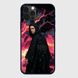 Чехол для iPhone 12 Pro Max Bones в мантии со звездами, цвет: 3D-черный