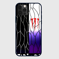 Чехол для iPhone 12 Pro Max Monster energy steel, цвет: 3D-черный