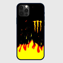Чехол для iPhone 12 Pro Max Monster energy fire steel, цвет: 3D-черный