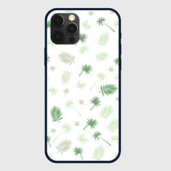 Чехол для iPhone 12 Pro Max Текстура белой гавайской рубашки, цвет: 3D-черный