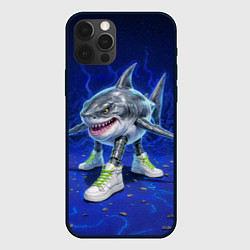 Чехол для iPhone 12 Pro Max Тралалеро тралала - акула киборг, цвет: 3D-черный