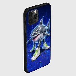 Чехол для iPhone 12 Pro Max Тралалеро тралала - акула киборг, цвет: 3D-черный — фото 2