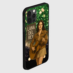 Чехол для iPhone 12 Pro Max Lana Del Rey играет на гитаре, цвет: 3D-черный — фото 2