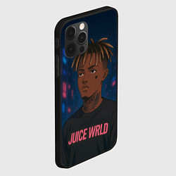 Чехол для iPhone 12 Pro Max Juice WRLD - Неоновый аниме арт, цвет: 3D-черный — фото 2