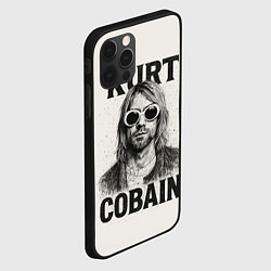 Чехол для iPhone 12 Pro Max Kurt Cobain - grunge-art, цвет: 3D-черный — фото 2