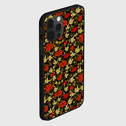 Чехол для iPhone 12 Pro Max Традиционный русский узор, цвет: 3D-черный — фото 2