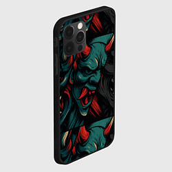 Чехол для iPhone 12 Pro Max Демоны Они - нейроарт, цвет: 3D-черный — фото 2
