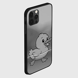 Чехол для iPhone 12 Pro Max Уточка в водоеме, цвет: 3D-черный — фото 2