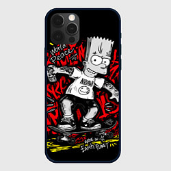 Чехол для iPhone 12 Pro Max Барт в татуировках, цвет: 3D-черный