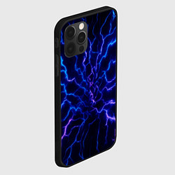 Чехол для iPhone 12 Pro Max Разряд молнии текстура, цвет: 3D-черный — фото 2