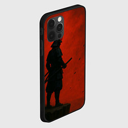 Чехол для iPhone 12 Pro Max Ghost of Tsushima - алый, цвет: 3D-черный — фото 2