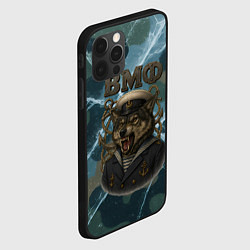 Чехол для iPhone 12 Pro Max ВМФ злой волк, цвет: 3D-черный — фото 2