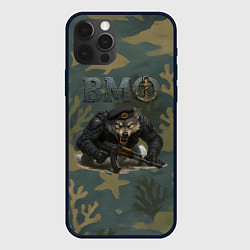 Чехол для iPhone 12 Pro Max ВМФ волк пехотинец, цвет: 3D-черный