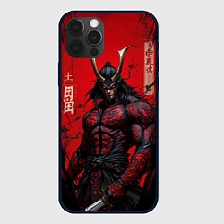 Чехол для iPhone 12 Pro Max Oni воин самурай, цвет: 3D-черный