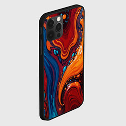 Чехол для iPhone 12 Pro Max Пламя и синева, цвет: 3D-черный — фото 2